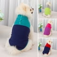 thumbnail image 1 of Sleeveless Fleece Pet Pullover - Stylish Button Closure, 2-Legged, Collar Lapel, Trendy Color Combination, 1 of 7