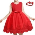thumbnail image 1 of Sleeveless Fluffy Summer Dresses Toddler Princess Dress Fashion Ball Gown for Little Girls Casual Party Tulle Sundress for Kid Sparkly Sequin Birthday Prom Outfit Mesh Gauze Dress（3-10 Years）, 1 of 3