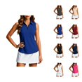 thumbnail image 1 of Sleeveless Golf Shirts for Women Summer Lightweight Collared Quarter Zip Up Polo Shirts Tennis Athletic Tank Top, 1 of 5