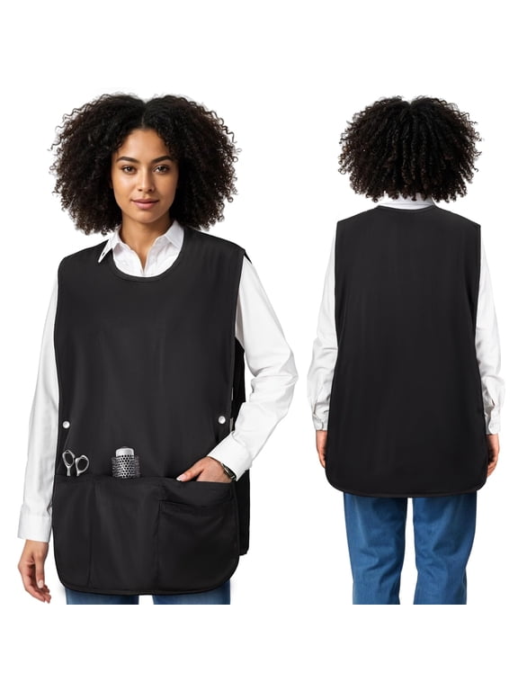 Sleeveless Hairdresser Server Smock Jacket for Work Kitchen Garden Art