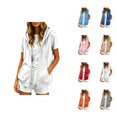 thumbnail image 1 of Sleeveless Hoodie Women Summer Fall Casual Zip Up Jacket Hooded Sweatshirt with Pockets Vest Outerwear, 1 of 8