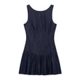 thumbnail image 1 of Sleeveless Layered Denim Dress, Tiered Hem Casual Denim Dress for Women, 1 of 6