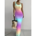 thumbnail image 1 of Sleeveless Long Print Suspender Dress, 1 of 7