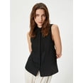 thumbnail image 1 of Sleeveless Mandarin Collar Shirt, 1 of 6