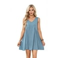thumbnail image 1 of Sleeveless Mini Dress Gray-Blue XL, 1 of 6