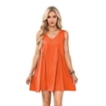 thumbnail image 1 of Sleeveless Mini Dress Orange-Red XL, 1 of 7