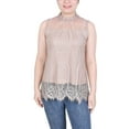 thumbnail image 1 of Sleeveless Mock Neck Lace Top, 1 of 3