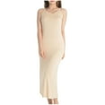 thumbnail image 1 of Sleeveless Nightgowns for Women Spaghetti Strap Sleepwear Sexy Sleep Dress Chemise Pajama Dress Beige L, 1 of 4