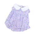 thumbnail image 1 of Sleeveless Pet Clothes - Fade-Resistant Cotton Flower Printed Dress - Wrinkle Hem for Summer, 1 of 8