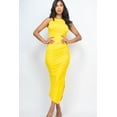 thumbnail image 1 of Sleeveless Ruched Side Split Maxi Dress, 1 of 5