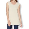 thumbnail image 1 of Sleeveless Scoop Neck Stretch Top Women's Blouses, 1 of 9