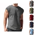 thumbnail image 1 of Sleeveless Shirts for Men Summer Casual Lightweight Breathable Crewneck Plain Sleeveless T Shirts, 1 of 5