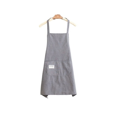Sleeveless Smock for Women's Kitchen Apron Polyester Cotton Aprons Stripe Design Everyday Use