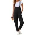 thumbnail image 1 of Sleeveless Solid Color Women Casual Barrel Leg Jumpsuit Overall with Pocket, 1 of 6