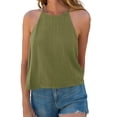 thumbnail image 1 of Sleeveless Solid Color Women Halter Casual Tank Tops Camisole, 1 of 6