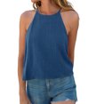 thumbnail image 1 of Sleeveless Solid Color Women Halter Casual Tank Tops Camisole, 1 of 6