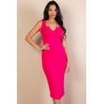 thumbnail image 1 of Sleeveless Split-Neck Midi Dress, 1 of 11