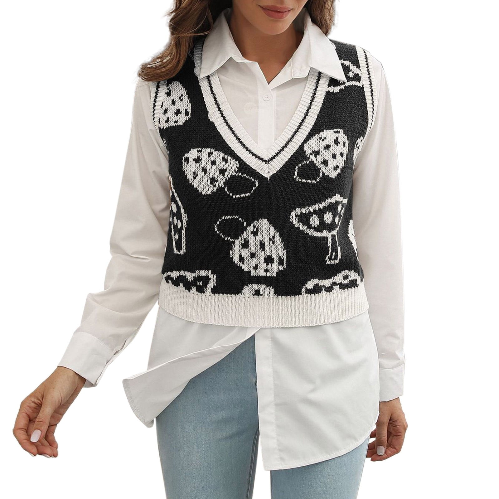 Tan sweater cheap vest womens