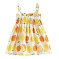 thumbnail image 1 of Sleeveless Strap Baby Princess Printed Girls Outfits Lemon Dresses Girls Toddler Dresses Streetwear, 1 of 5