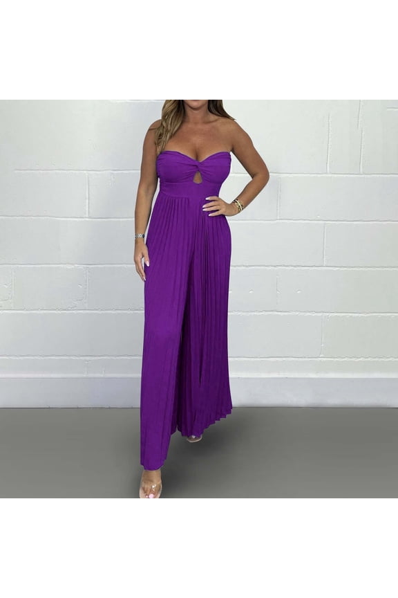 Sleeveless StraplessSlim Fit Chest Wrap Jumpsuit Straight Midi Skirt Dress Formal Winter Womens Dress Suits plus Size plus Evening Gown with Jacket plus Size Skirt Set Floral Formal Dress plus Size