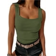 thumbnail image 1 of Sleeveless Summer Skinny Solid All Match Tank Tops Camisole, 1 of 3