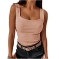 thumbnail image 1 of Sleeveless Summer Skinny Solid All Match Tank Tops Camisole, 1 of 3
