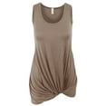 thumbnail image 1 of Sleeveless Tank Tunic Top with Knot on Hemline, 1 of 13
