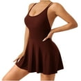 thumbnail image 1 of Sleeveless Tennis Dress for Women Scoop Neck Backless Flared Mini Dress Casual Sporty Summer Workout Dresses, 1 of 2