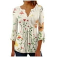 thumbnail image 1 of Sleeveless Tops For Women Blue White Blouse for Women Dressy Petite Casual Short Sleeve Tunic Tops for Women XS, 1 of 5