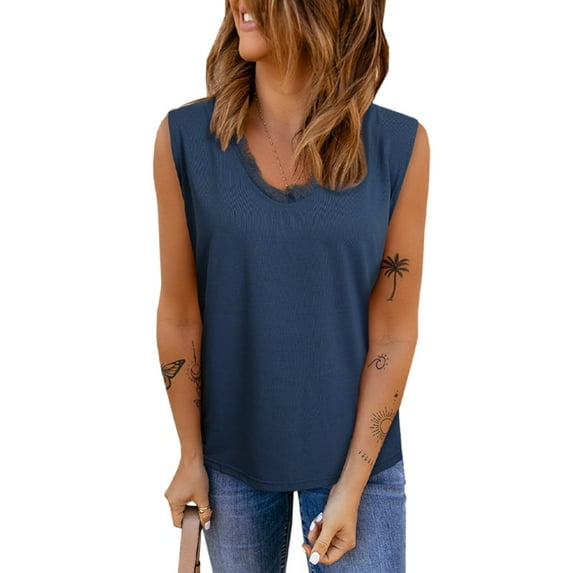 Sleeveless Tops For Women,Lace Sleeveless Top For Women In Summer