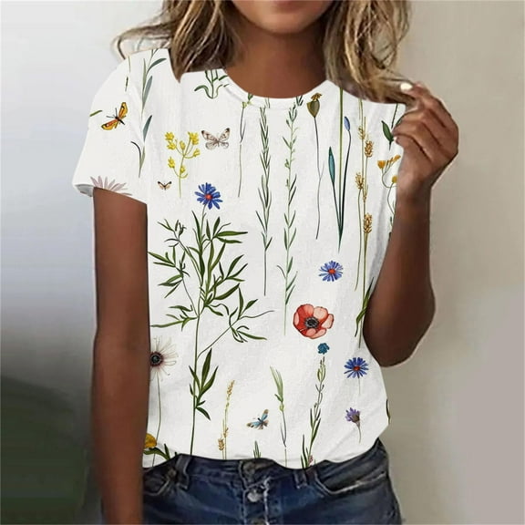 Cilsoka Short Sleeve Tops For Women White Plus Size Blouses for Women Casual Black Shirts for Leggings