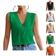 thumbnail image 1 of Sleeveless Tops for Women 2026 Summer Deep V Neck Business Dressy Casual Office Work Tank Top Blouse, 1 of 6