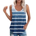 thumbnail image 1 of Sleeveless Tops for Women Crew Neck Tank Top Summer Casual Hollow-Out Flowy Tanks Womens Clothing, 1 of 6