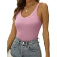 thumbnail image 1 of Sleeveless V-Neck Women Slim Fit Summer Tank Tops, 1 of 5