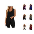 thumbnail image 1 of Sleeveless Vest for Women Summer Casual Open Front Irregular Hem Lightweight Cardigans Beach Coverups, 1 of 5