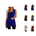 thumbnail image 1 of Sleeveless Vest for Women Summer Casual Open Front Irregular Hem Lightweight Cardigans Beach Coverups, 1 of 5