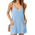 thumbnail image 1 of Sleeveless Women 2 Pieces Yoga Sets Tank Mini Dress & Leggings, 1 of 5