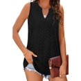thumbnail image 1 of Sleeveless Women V Neck Lace Tank Tops Cami Shirt, 1 of 5
