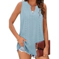 thumbnail image 1 of Sleeveless Women V Neck Lace Tank Tops Cami Shirt, 1 of 5