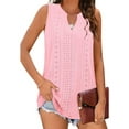 thumbnail image 1 of Sleeveless Women V Neck Lace Tank Tops Cami Shirt, 1 of 5