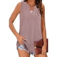 thumbnail image 1 of Sleeveless Women V Neck Lace Tank Tops Cami Shirt, 1 of 5