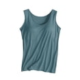 thumbnail image 1 of Sleeveless Workout Tank Tops for Women Summer Fashionable Casual Padded Without Wire Bra Cup Integrated Suspenders Yoga Shirts, 1 of 4