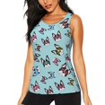 Sleeveless Workout Tops For Women Funny French Bulldog Cute Tank Top