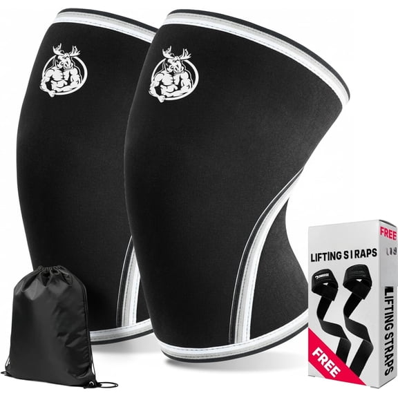 Sleeves for Weightlifting (Pair) 78"  Wraps for Joint Support, Squats & Powerlifting - Gym Brace Straps for Joint Stability & , USPA & IPL Approved for Men and Women