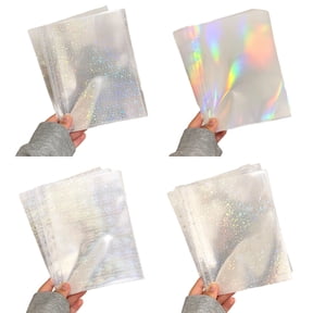 Sleeves for 6 Ring A5 Binder, Photocard Sleeves, Double-Sided 4 Pocket Photo Pages, Top Loading Photo Sheet Protector