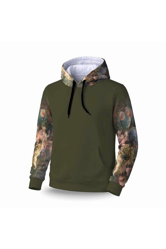 C1SPHLRGB49NB4 Bloom Space Sleeve Pullover Hoodie - Stylish Apparel - Large