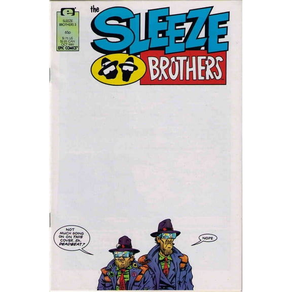 Sleeze Brothers #3 VF ; Epic Comic Book