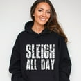 thumbnail image 1 of Sleigh All Day Block Distressed - Women's Graphic Hoodie, 1 of 4