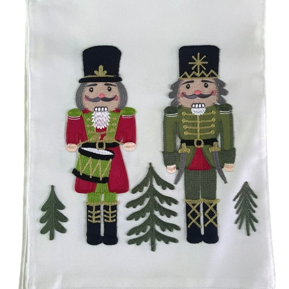 Sleigh Bistro Christmas Nutcracker Table Runner, Red Green & White, 13 x 70