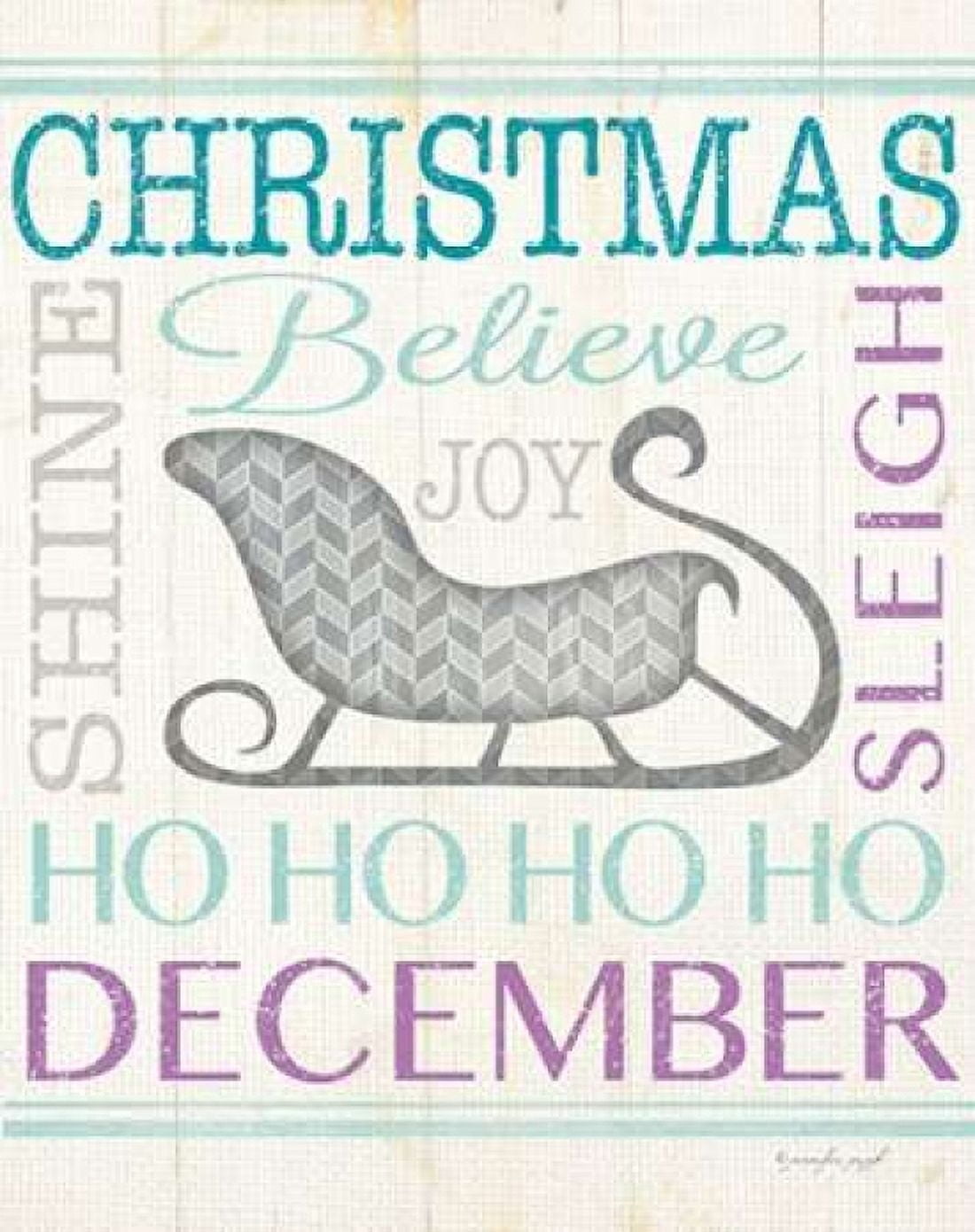 Sleigh Canvas Art - Jennifer Pugh (22 x 28)